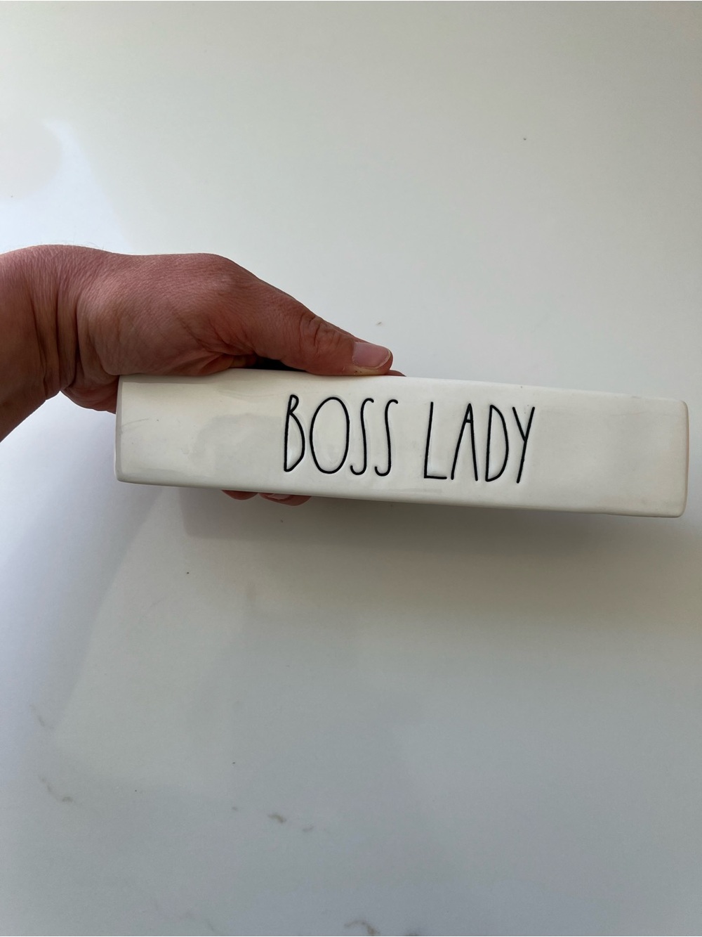 Rae Dunn- Ceramic desk sign “Boss Lady” - Picture 4 of 7